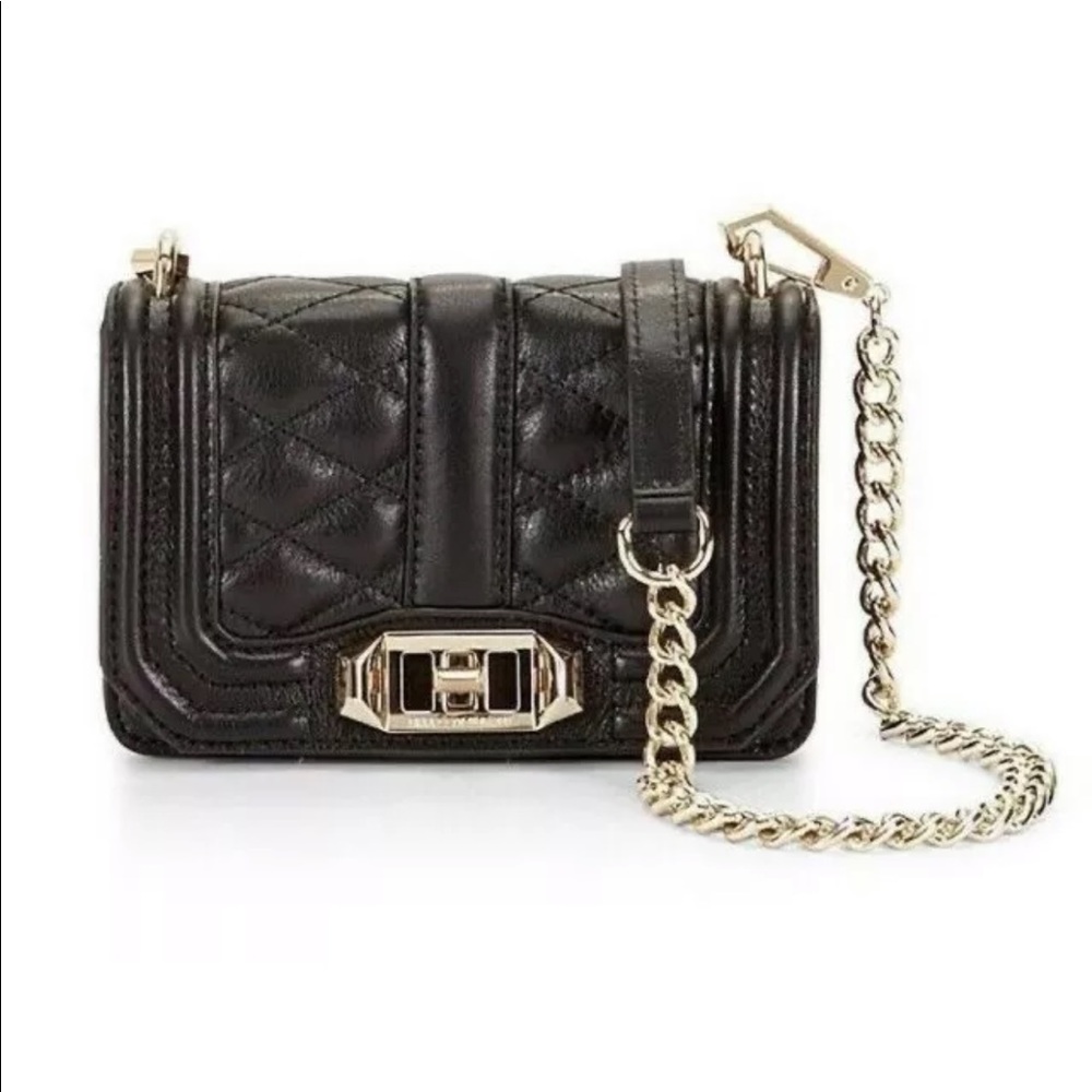 NWT Rebecca Minkoff Mini Love Quilted CrossbodyBag